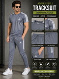 Adidas Style Men's Tracksuit — Dry Fit Polyester
